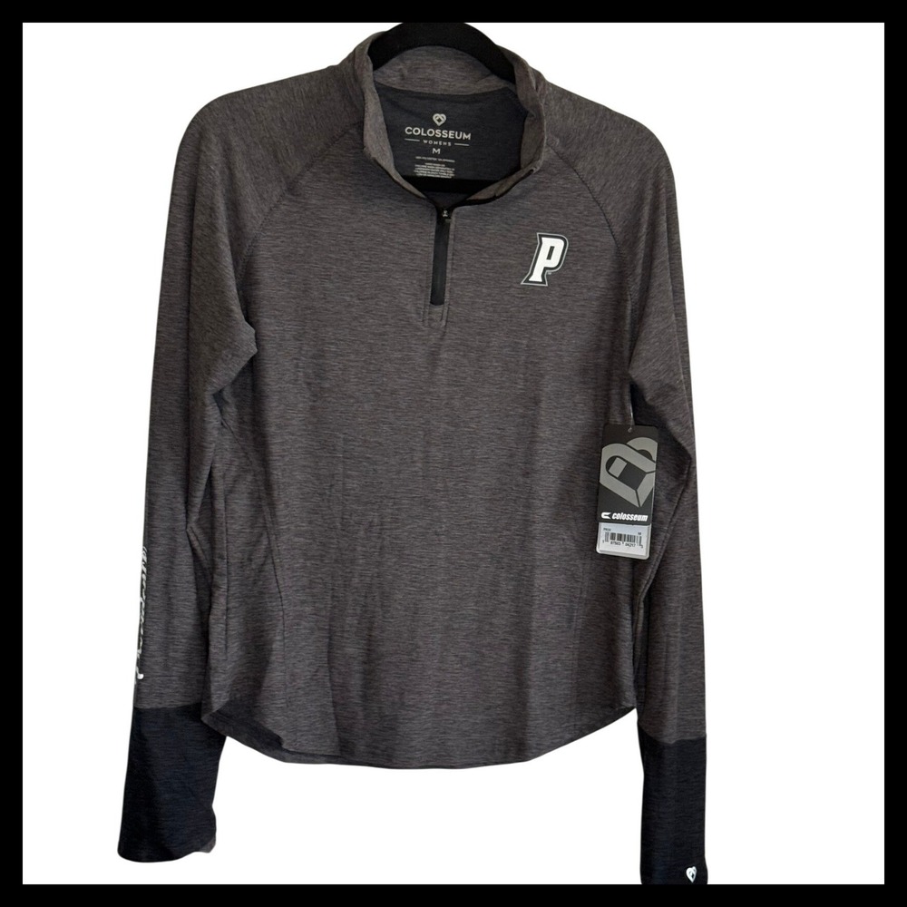 NWT Colosseum Providence College Friars Womens Medium Gray Quarter Zip Pullover